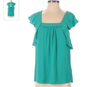 Anthropologie - Meadow Rue teal blouse